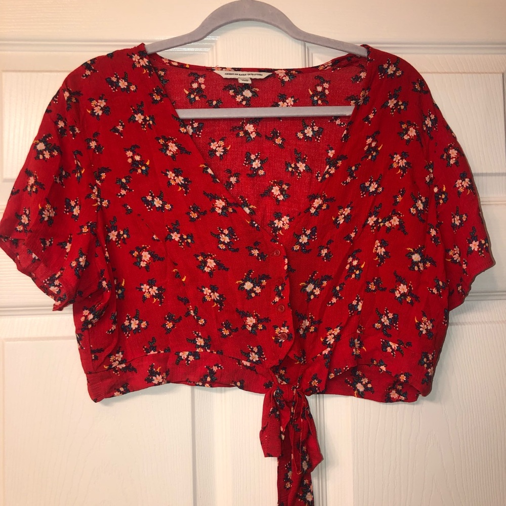 American Eagle Crop Top Blouse